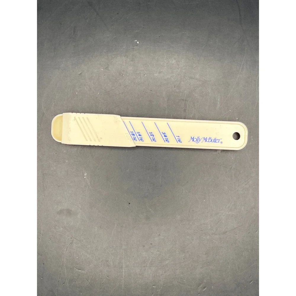Vtg‎ Molly McButter Adjustable Measuring Spoon Cream Plastic Baking Kitchen Tool